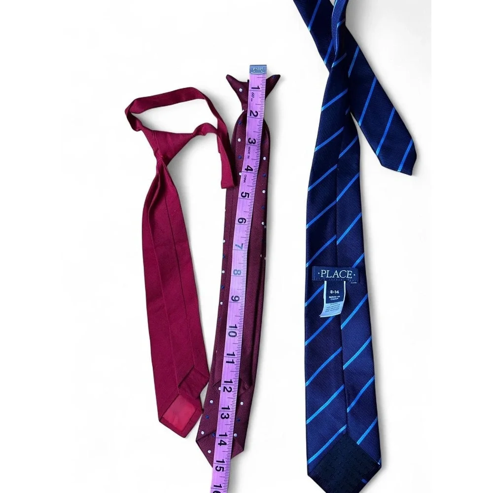 Assorted Boys Big & Little Brother Dress Tie Bundle School Church Formal Lot 5